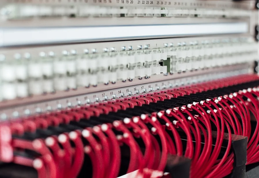 Data center server racks and cabling